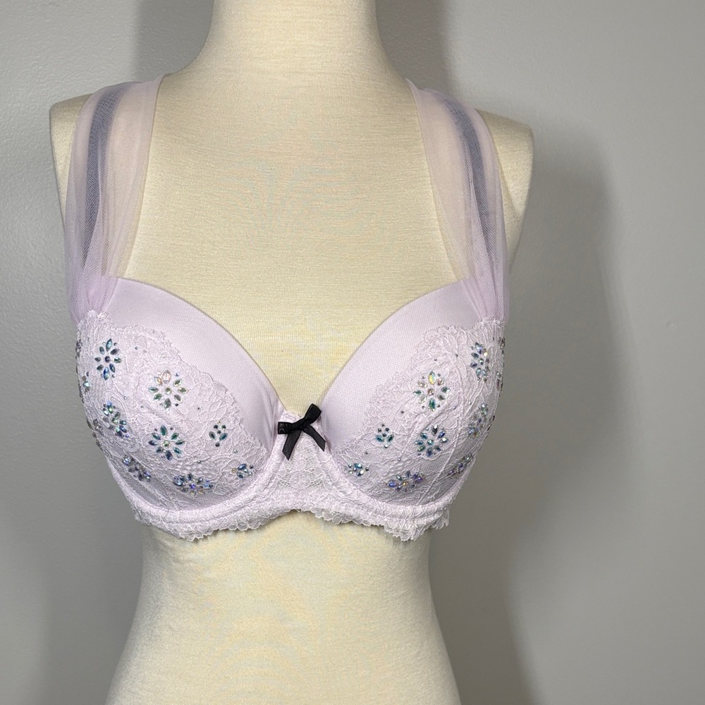 Victoria's Secret Lavender Embroidered Bra